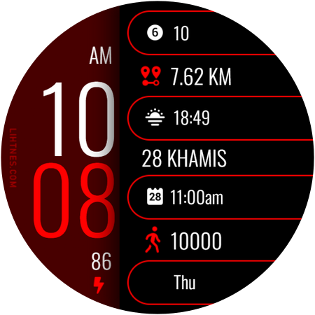 Digital Watch Face