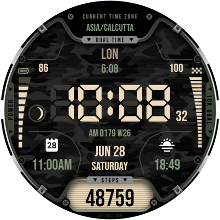 Digital Watch Face