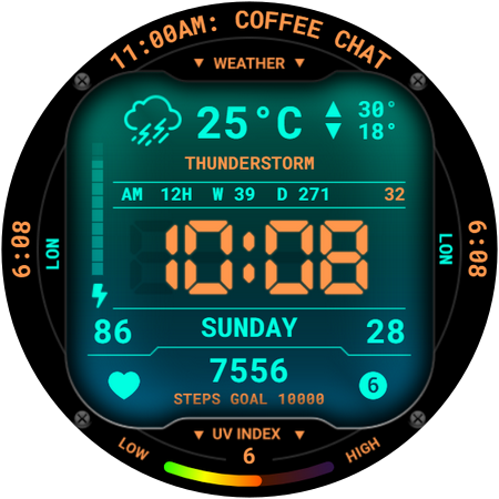 Digital Watch Face