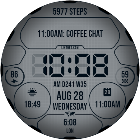 Digital Watch Face
