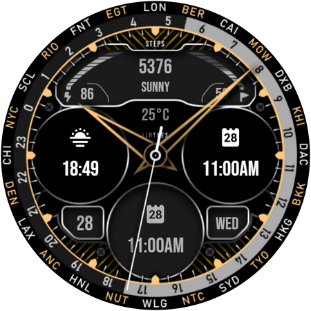 World Time Watch Face