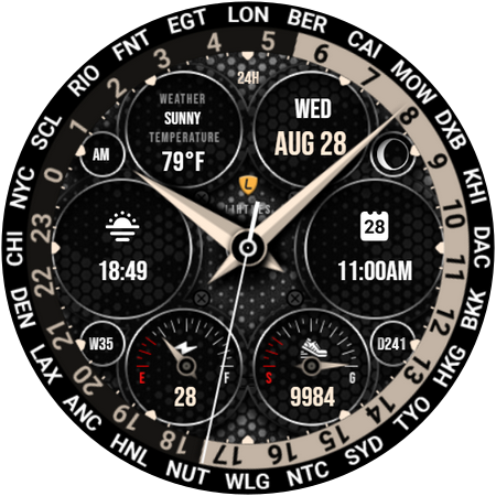 World Time Watch Face