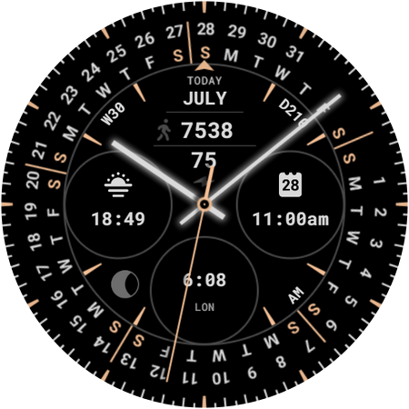 Calendar Watch Face