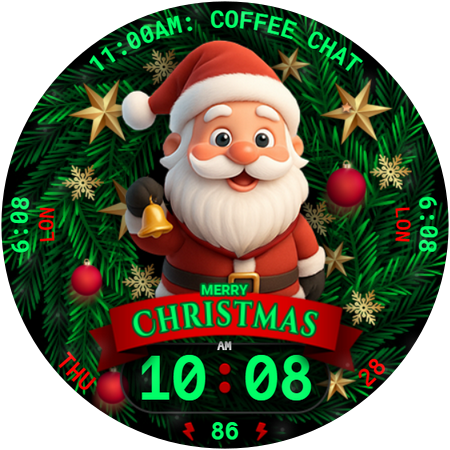 Santa Watch Face