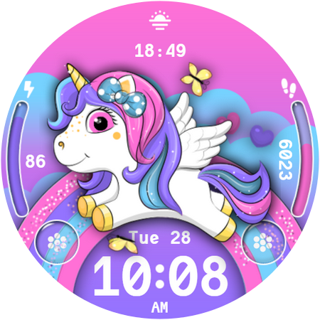 Unicorn Watch Face