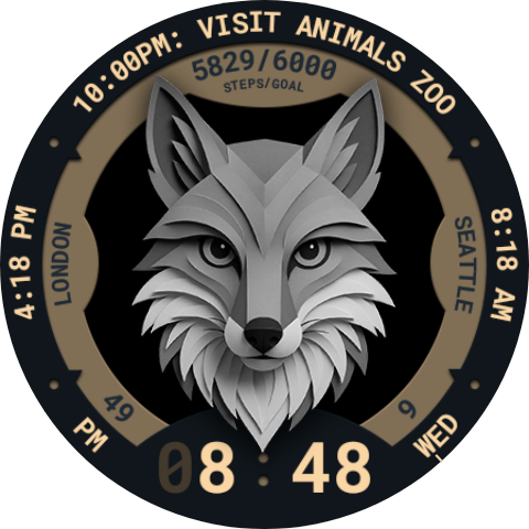 Paper Animals Watch Face