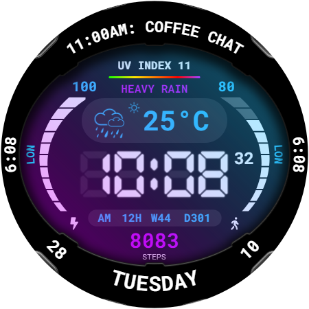 Digital Watch Face
