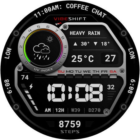 WeekTrack Watch Face