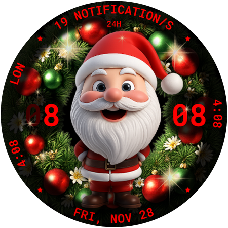 Santa Watch Face