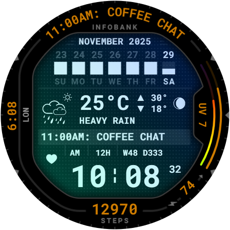 InfoBank Watch Face