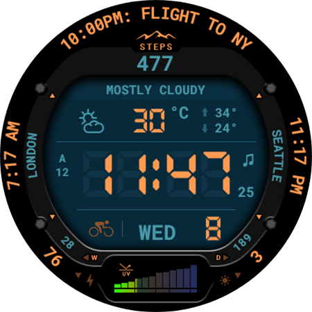 Digital Weather Watch 116